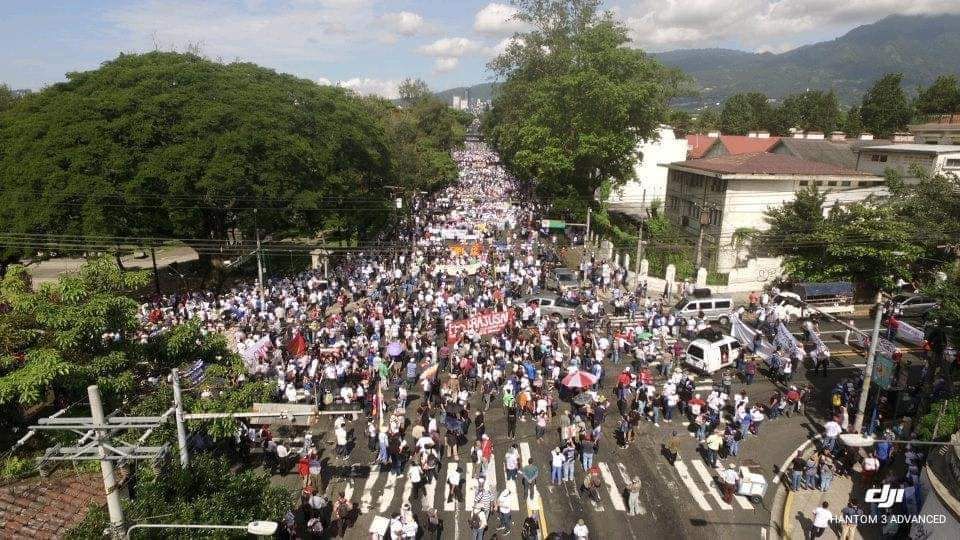 Miles de manifestantes 